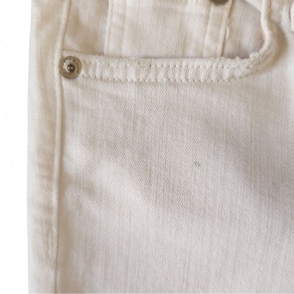 Rag & Bone Distressed White Skinny Full Length. Style - Capri 25 - Picture 3 of 9